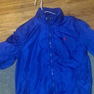 Polo blue rain jacket
